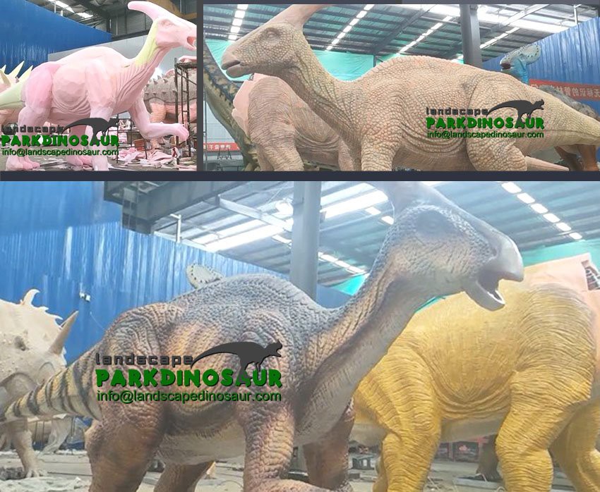 Jurassic Park Statue Real Dinosaurs -production